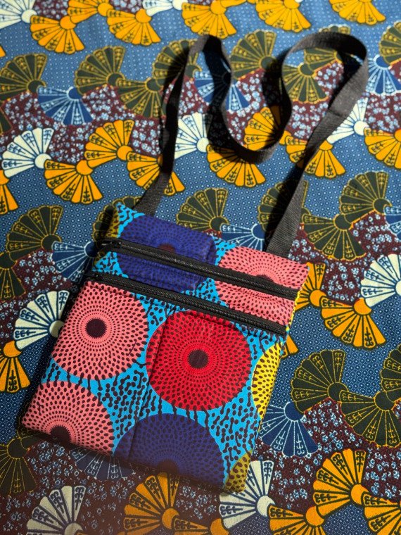 Bolso Tela círculos