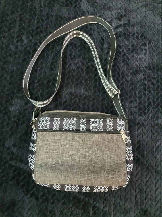 Bolso largo Gris