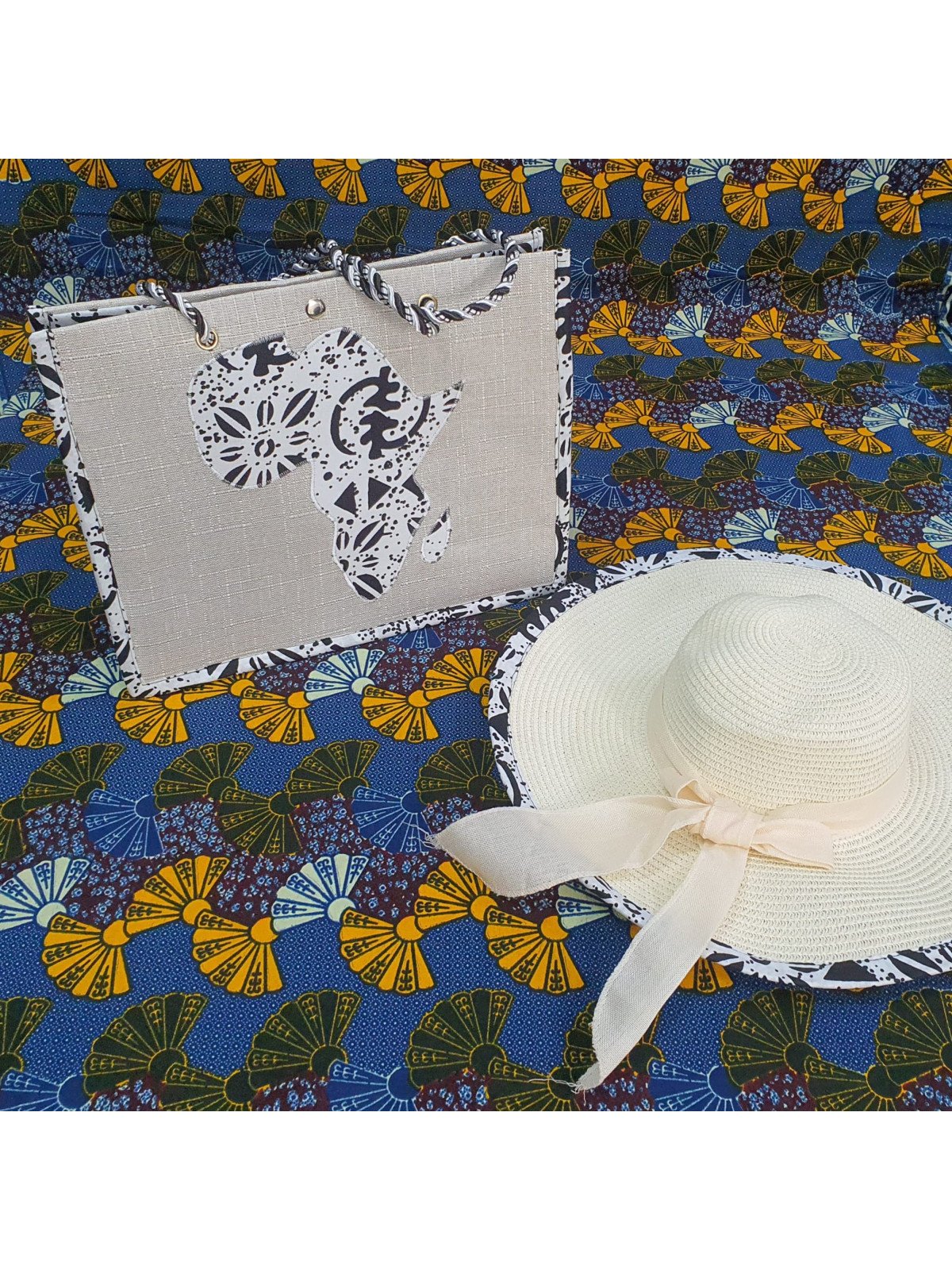 Conjunto Bolso y Pamela Negro