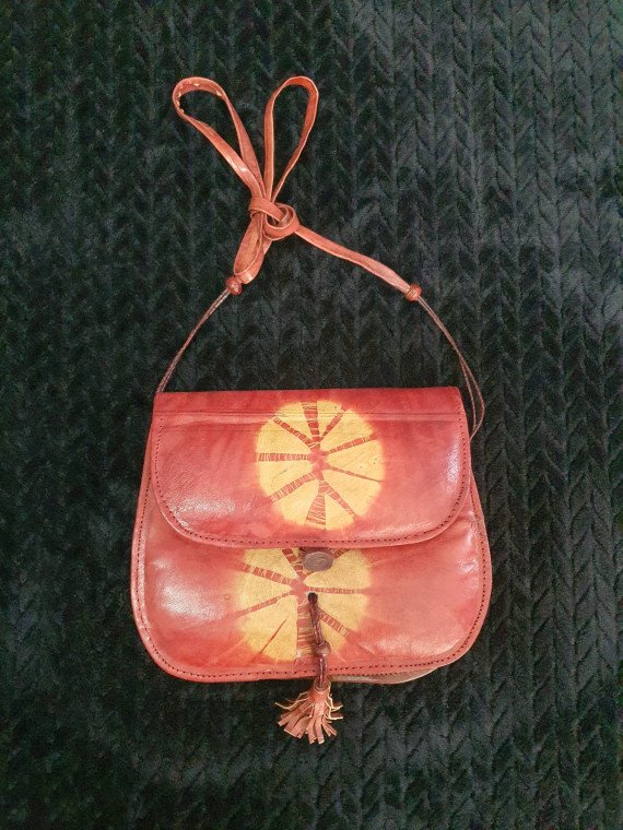 Bolso Cuero rojo