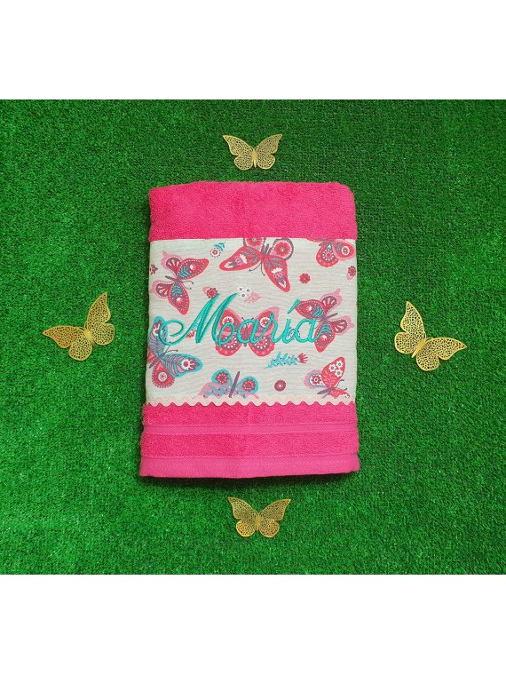 Toalla mariposas