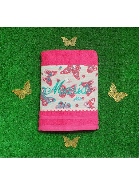Toalla mariposas