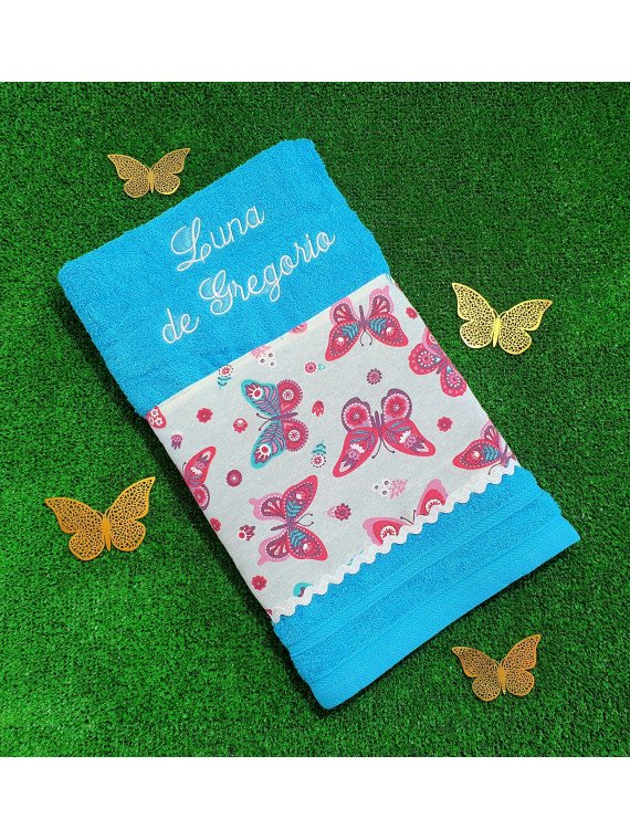 Toalla mariposas