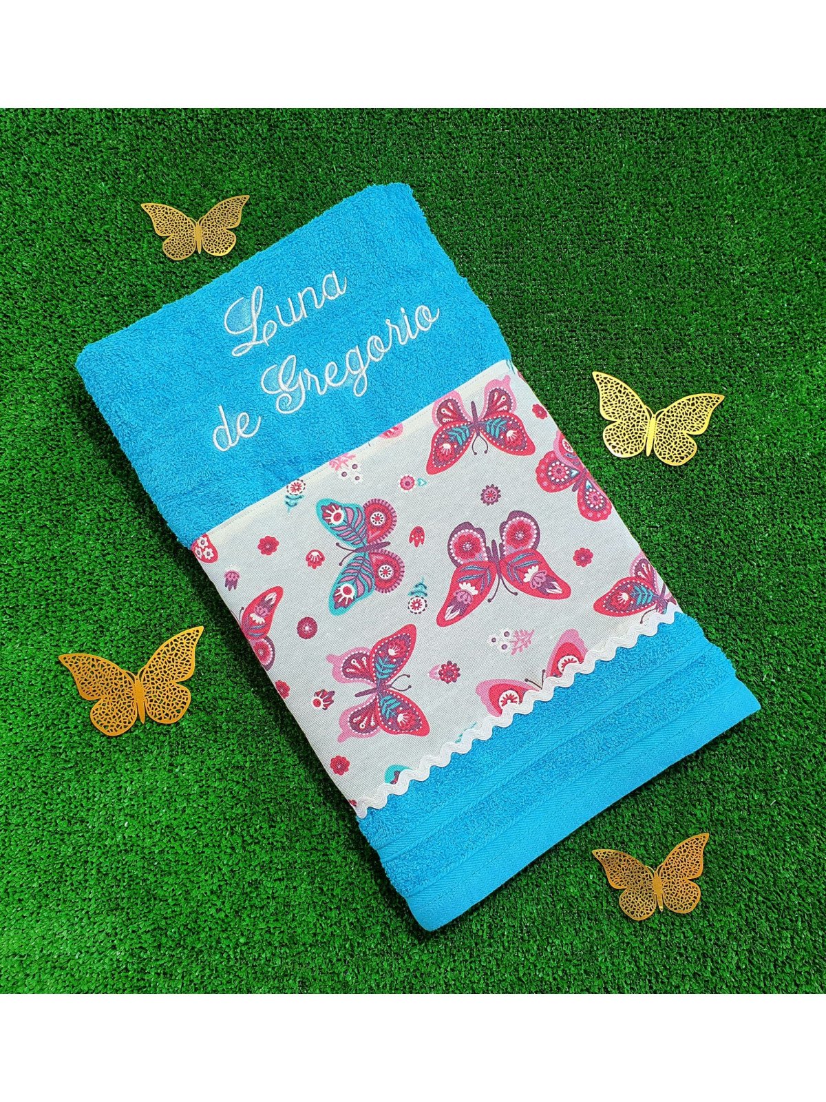 Toalla mariposas