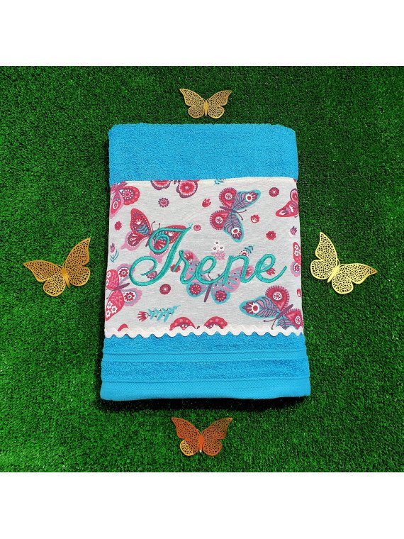 Toalla mariposas