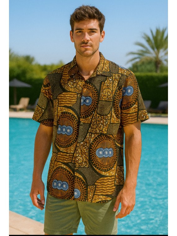 Camisa larga azul