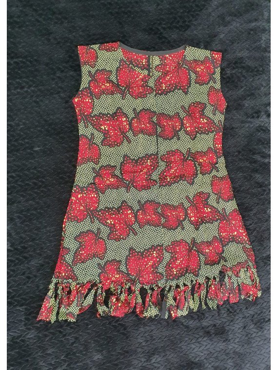 vestido volcán