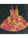 vestido flor roja