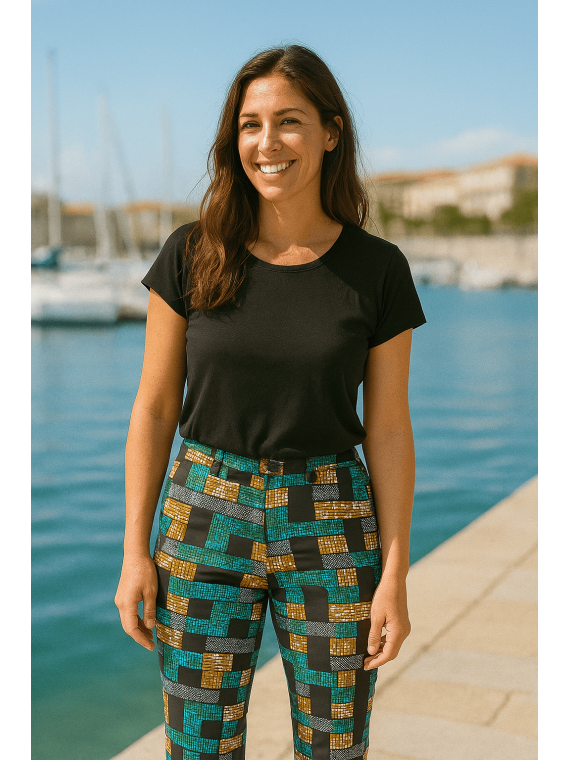 Pantalón turquesa