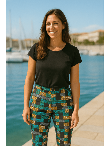 Pantalón turquesa