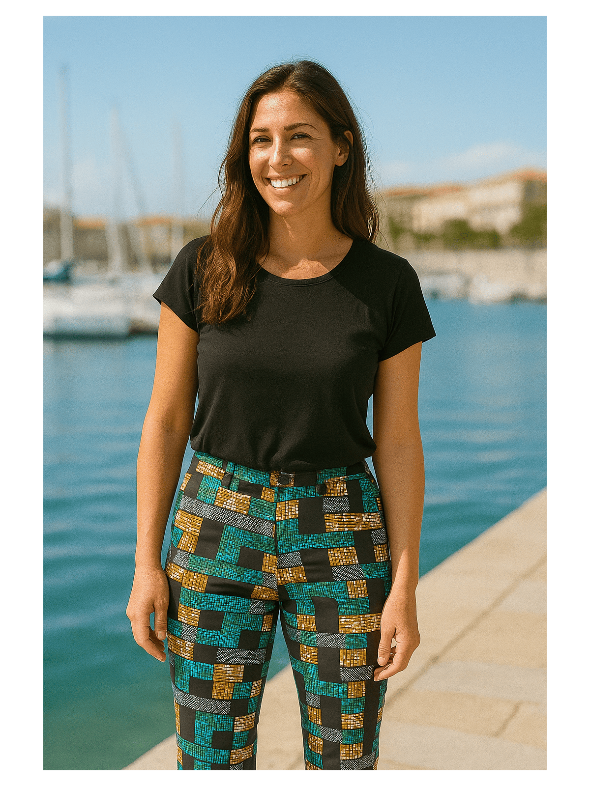 Pantalón turquesa