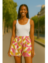 Falda pantalón rosa