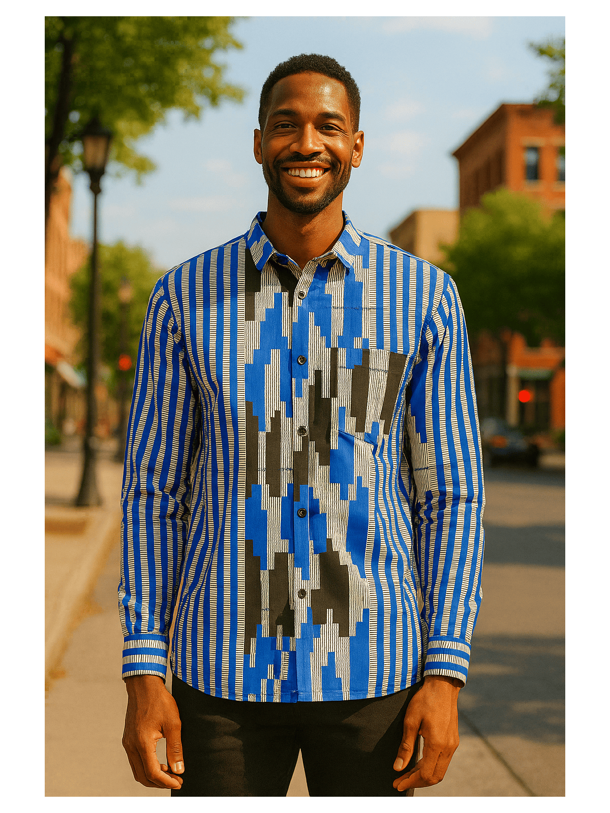 Camisa azul
