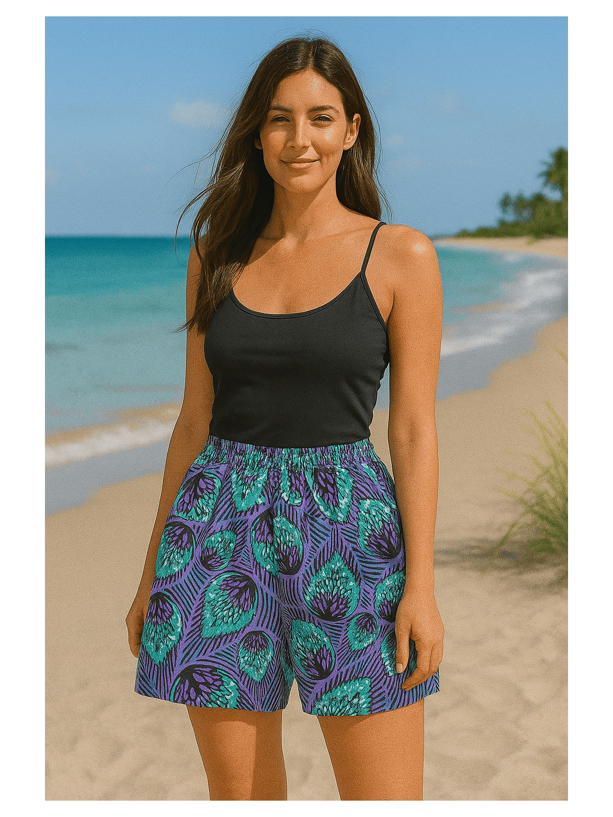 Pantalón corto hoja mágica